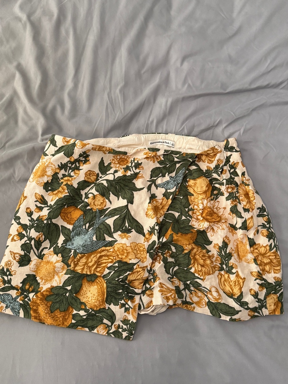 Abercrombie & Fitch Linen Blend Skort